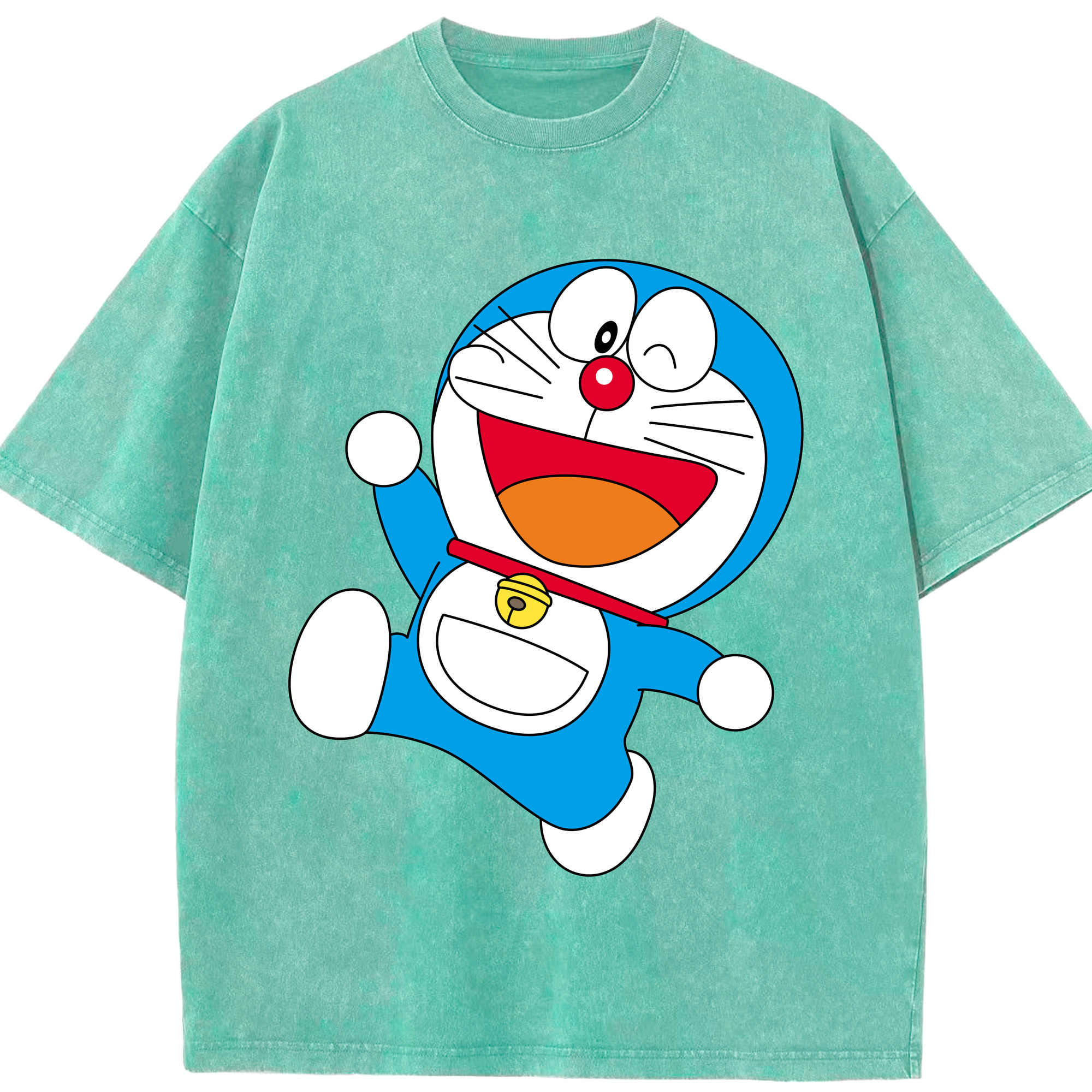 （画像用） ドラえもん Doraemon 綿100% ヴィンテージ風 半袖Tシャツ（フロントプリント）